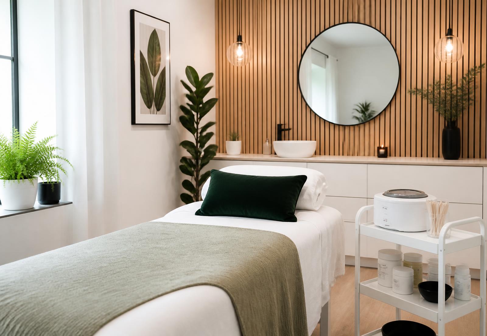 Treatment room inside a Uni K Wax studio