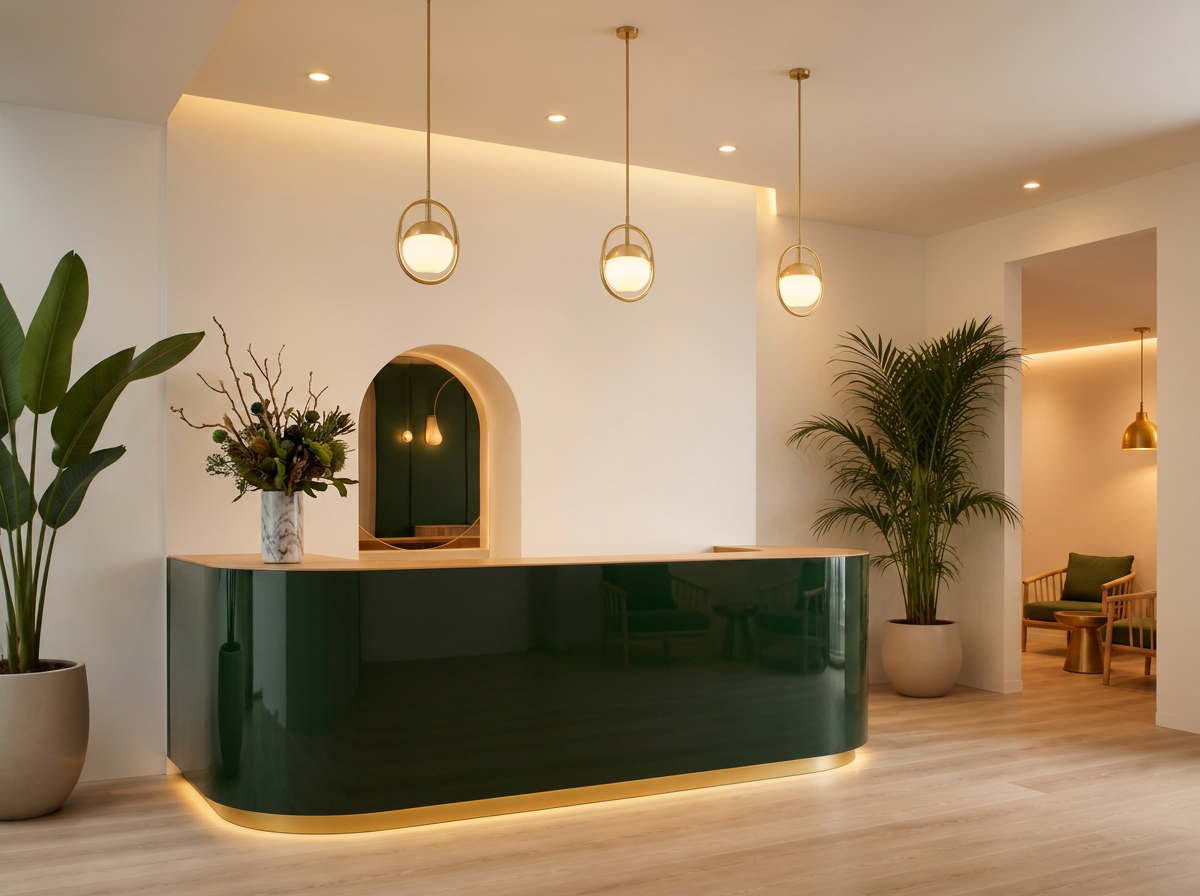 Reception area inside a Uni K Wax studio